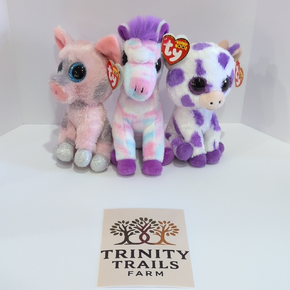 TY Beanie Boo Barnyard Trio